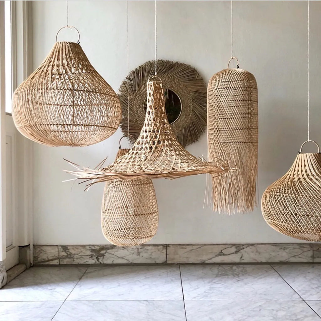 Abat-jour Mykonos en rotin - Naturel - M - Bazar Bizar