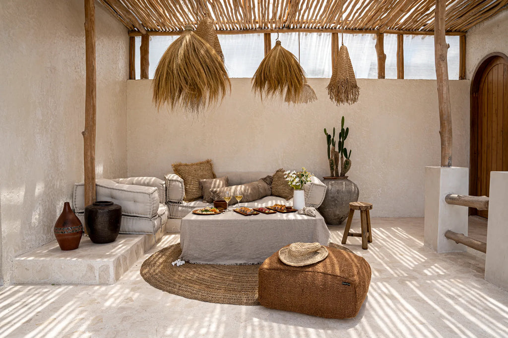 Abat-jour Rayung Hut en herbe naturel - M - Bazar Bizar