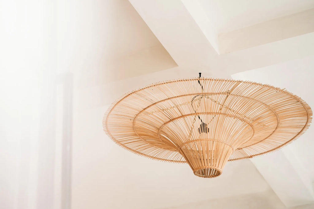 Abat-jour Sky en rotin - Naturel - XXL - Bazar Bizar