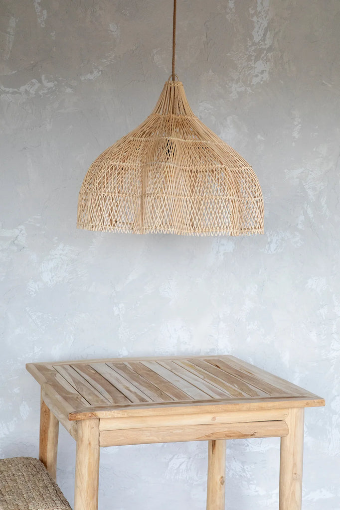 Abat-jour Whipped en rotin - Naturel - M - Bazar Bizar