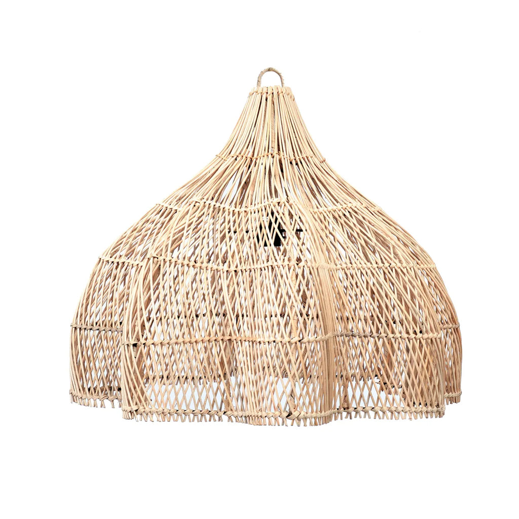 Abat-jour Whipped en rotin - Naturel - M - Bazar Bizar