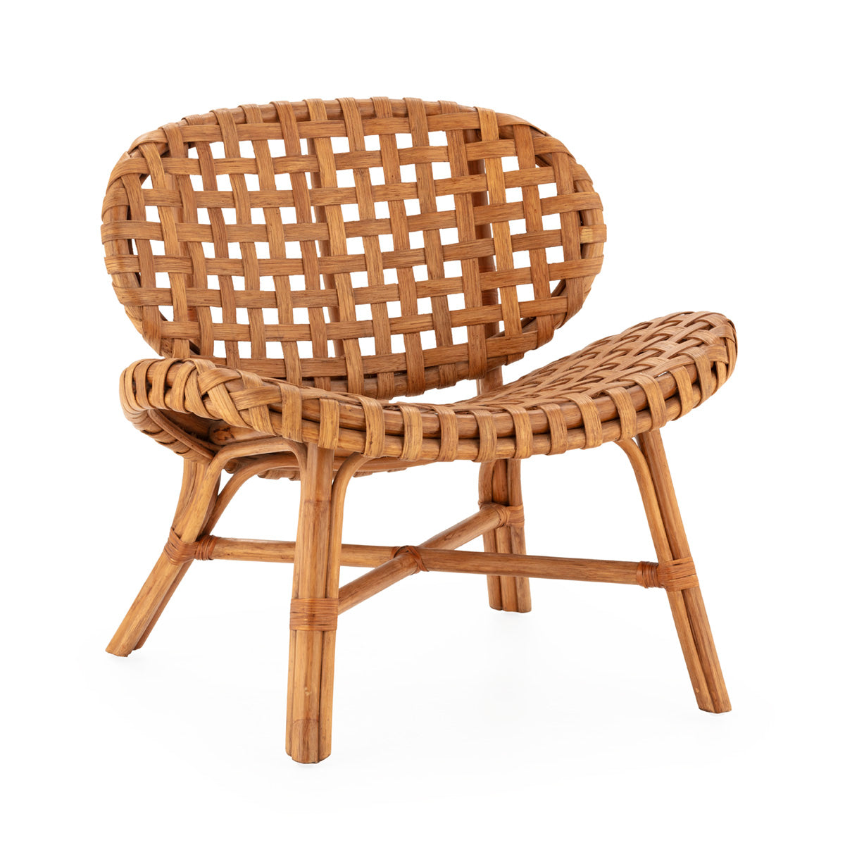 Fauteuil lounge Boracay en rotin naturel