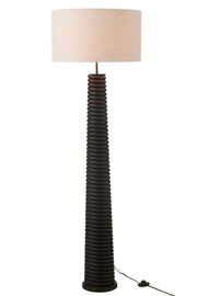 Lampadaire Mentawai en bois d'ailanthus noir - J-Line