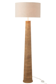 Lampadaire Mentawai en bois d'ailanthus naturel - J-Line