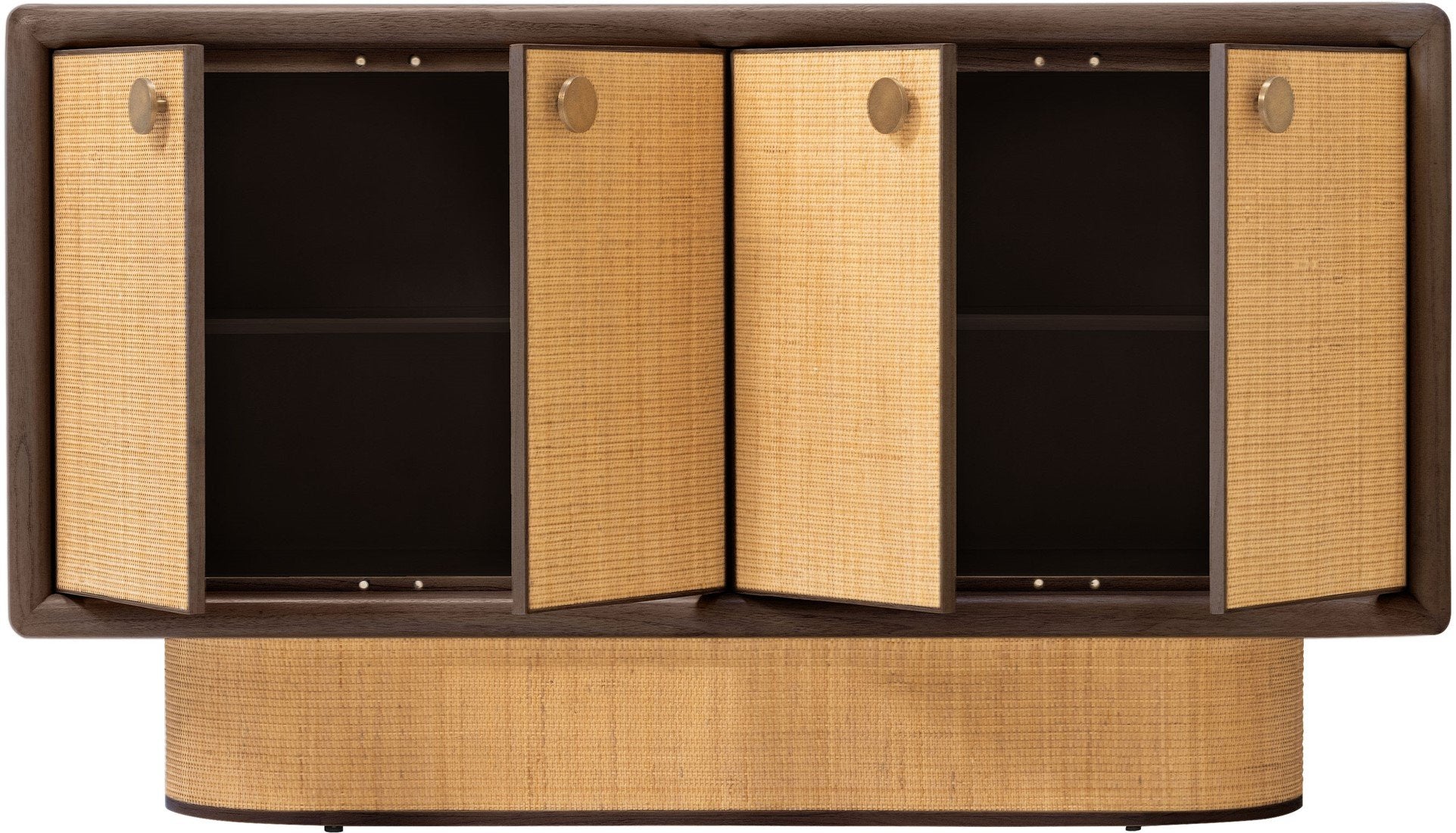 SUR DEVIS - Buffet Granada en Bois de Mindi et Rotin - Versmissen - Club Pelita