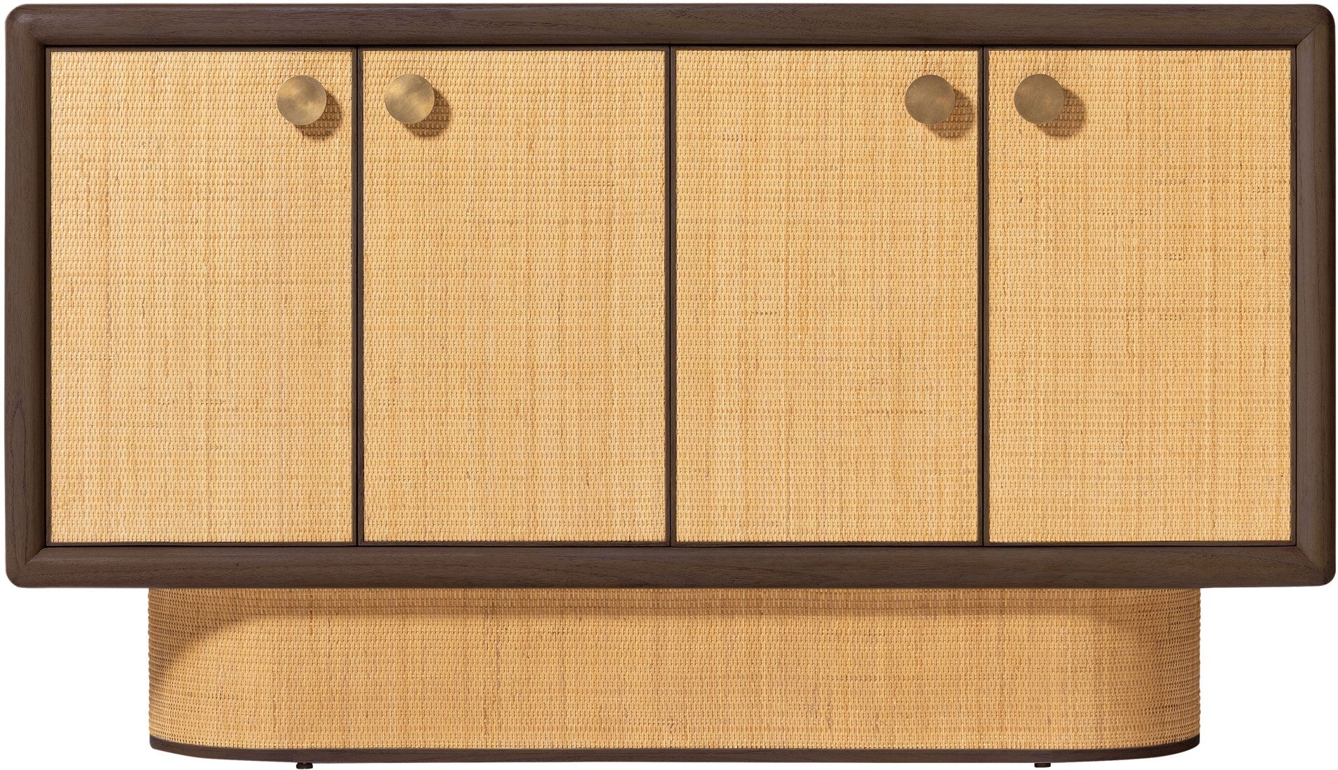 SUR DEVIS - Buffet Granada en Bois de Mindi et Rotin - Versmissen - Club Pelita