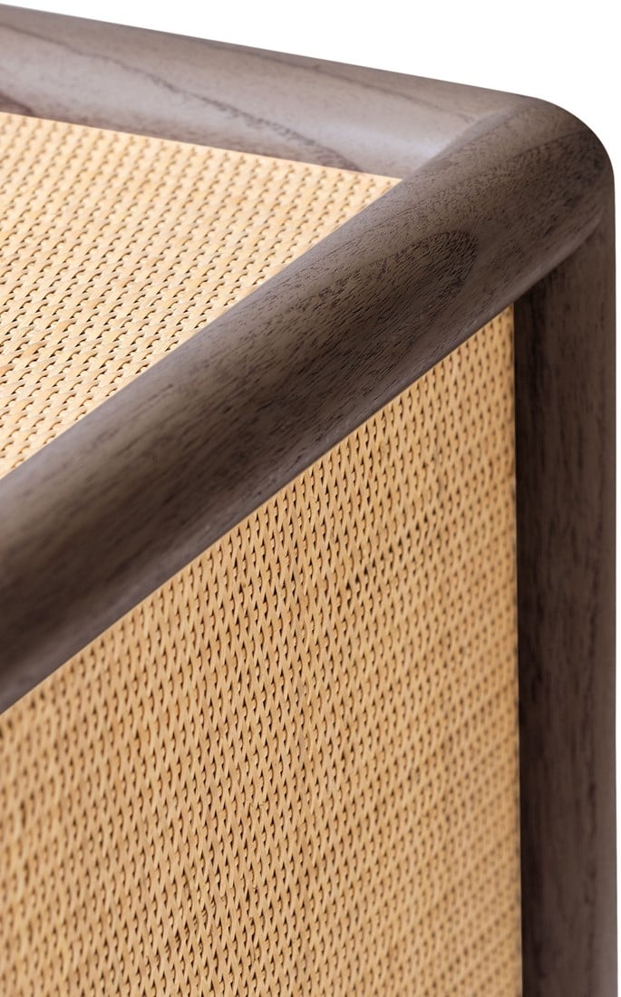 SUR DEVIS - Buffet Granada en Bois de Mindi et Rotin - Versmissen - Club Pelita