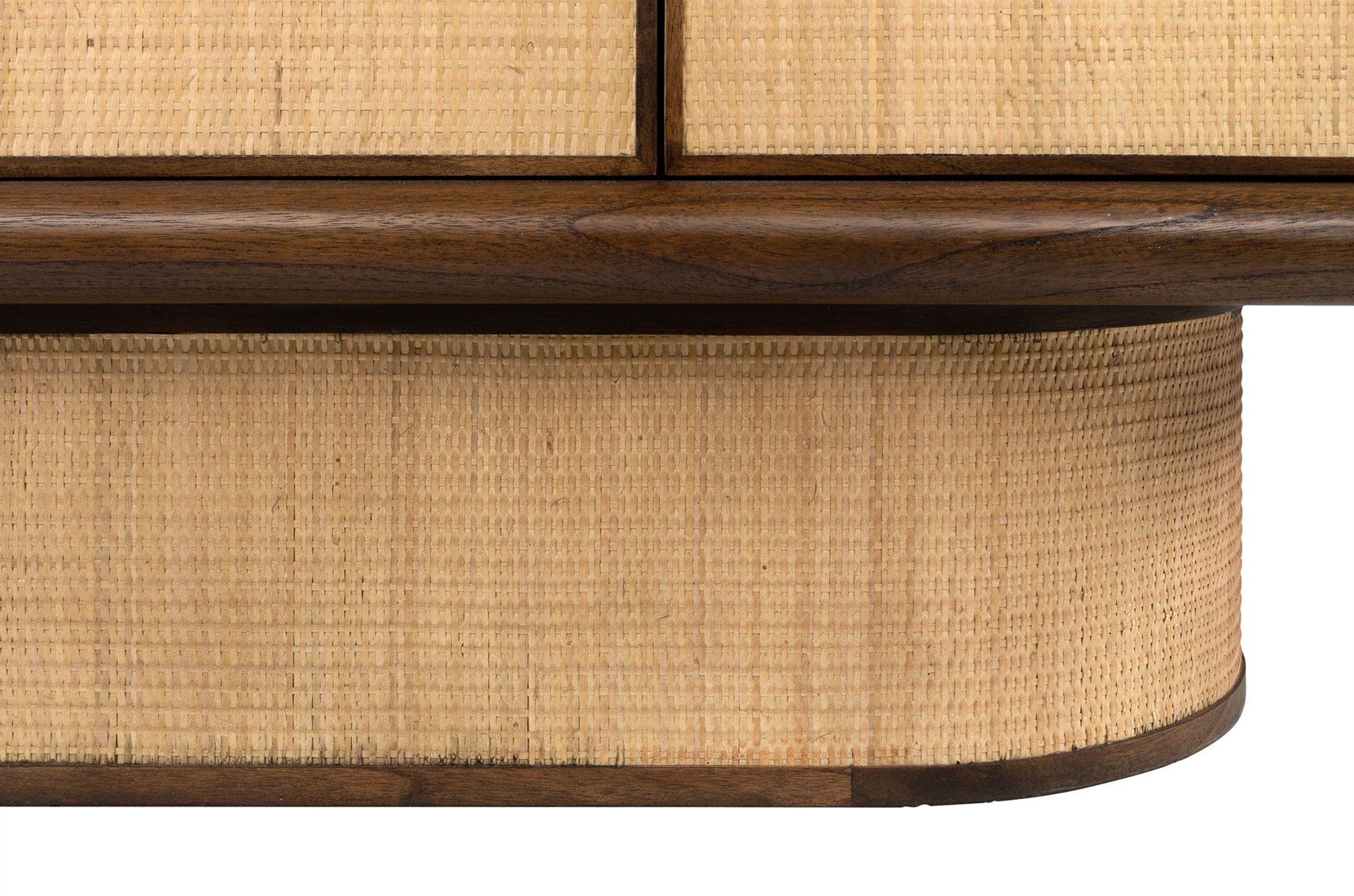 SUR DEVIS - Buffet Granada en Bois de Mindi et Rotin - Versmissen - Club Pelita