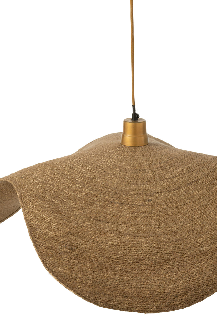 Suspension luminaire Maluku en jonc naturel grande - J-Line