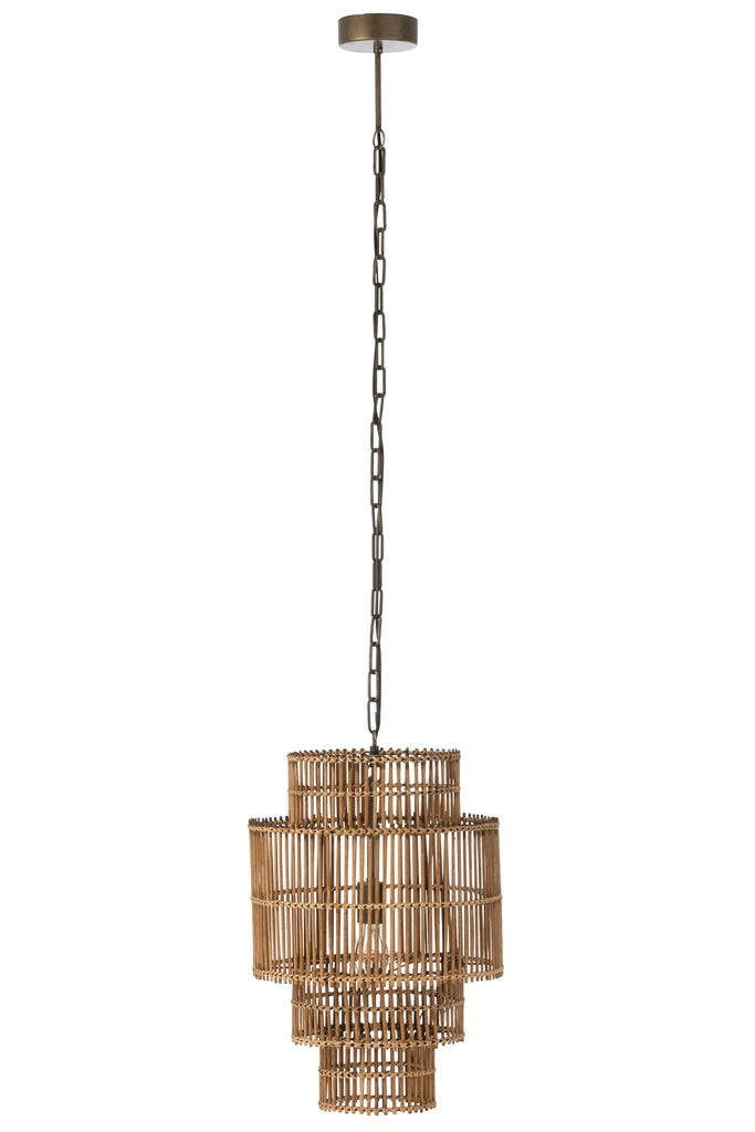 Suspension luminaires Terra en bambou naturel - J-Line