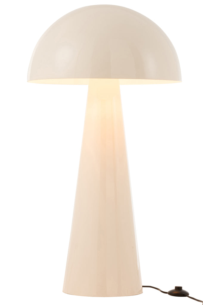 Lampadaire Maywood en métal blanc brillant - J-Line