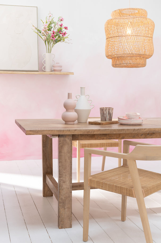 Abat-jour Rosa en rotin naturel - J-Line