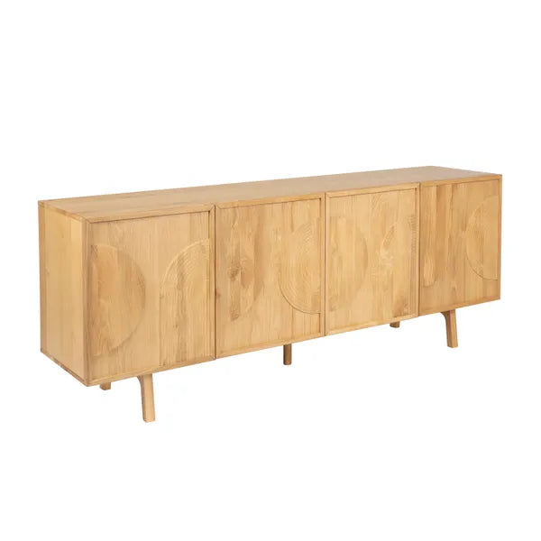 Buffet Magik 4 portes en chêne naturel