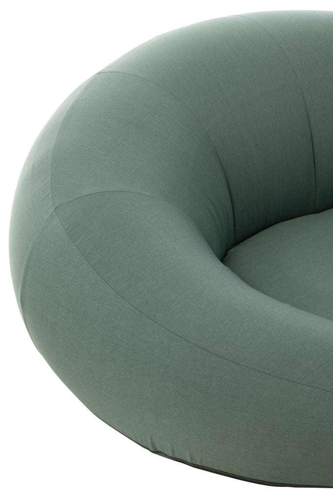 Pouf de piscine Donut en polypropylène vert - J-Line