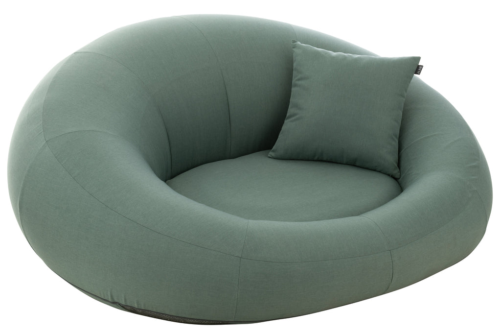 Pouf de piscine Donut en polypropylène vert - J-Line