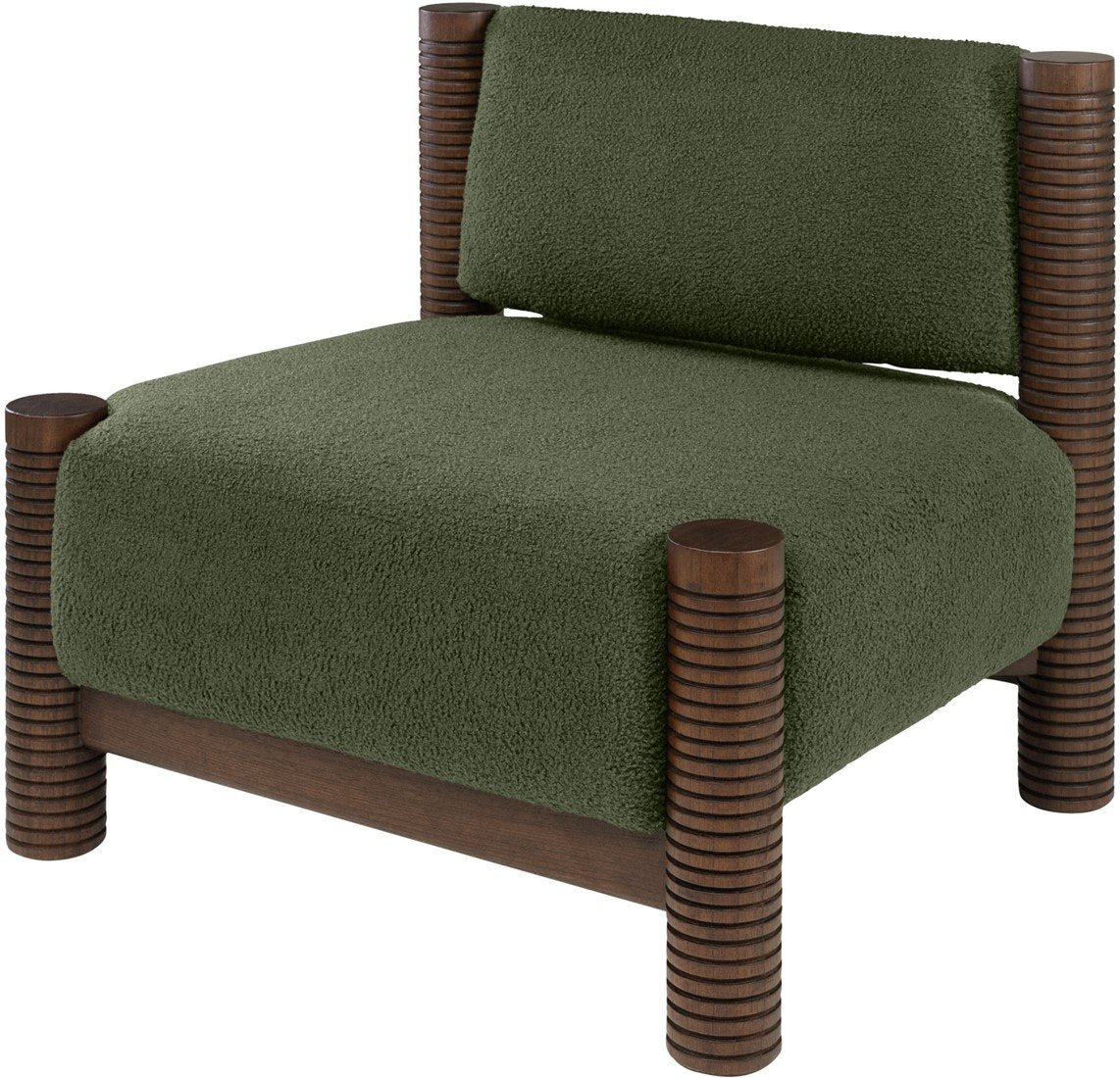 SUR DEVIS - Fauteuil en Bois de Mindi - Versmissen - Club Pelita
