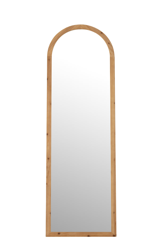 Miroir sur pied Anne en bois de sapin naturel - J-Line