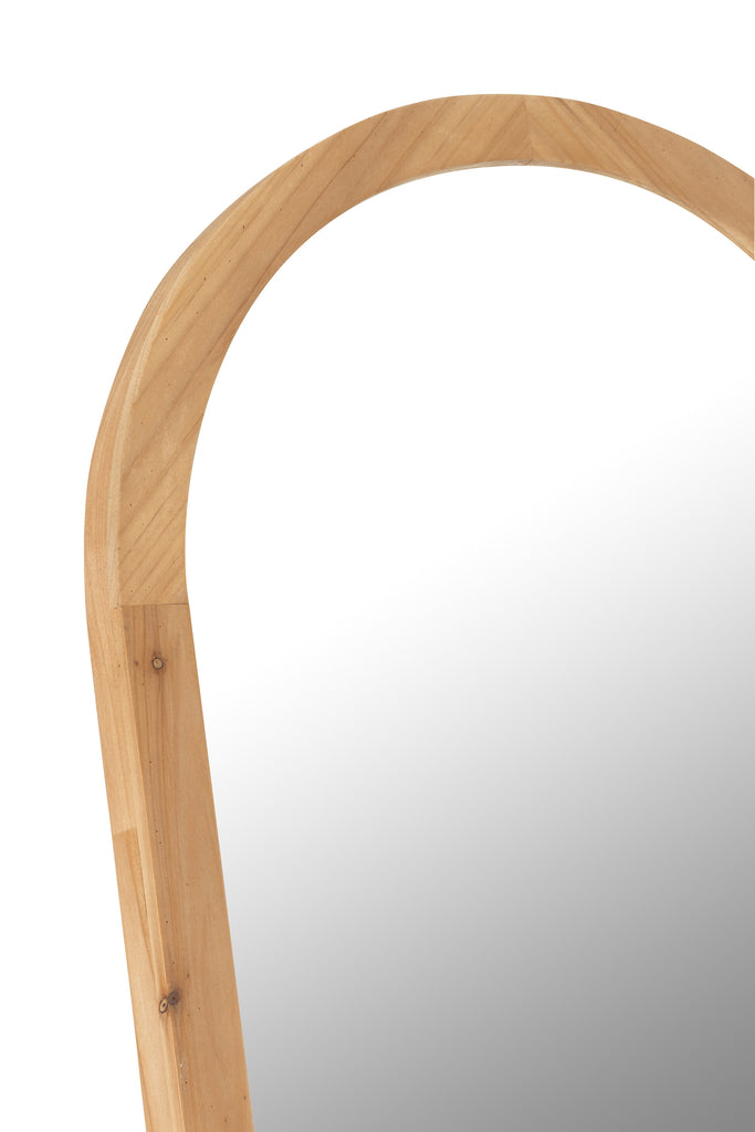 Miroir sur pied Anne en bois de sapin naturel - J-Line