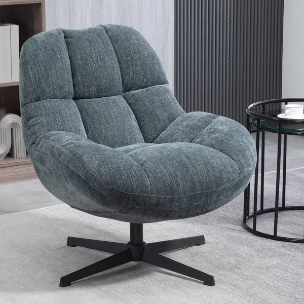 Fauteuil Molto pivotant bleu clair