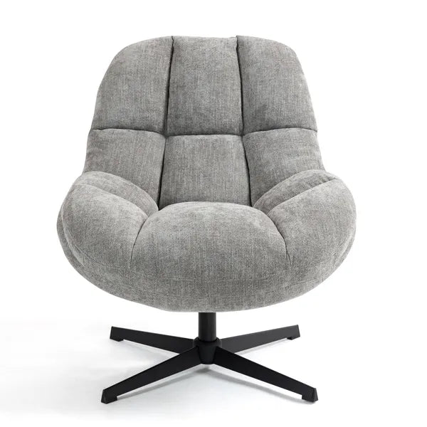 Fauteuil Molto pivotant gris clair