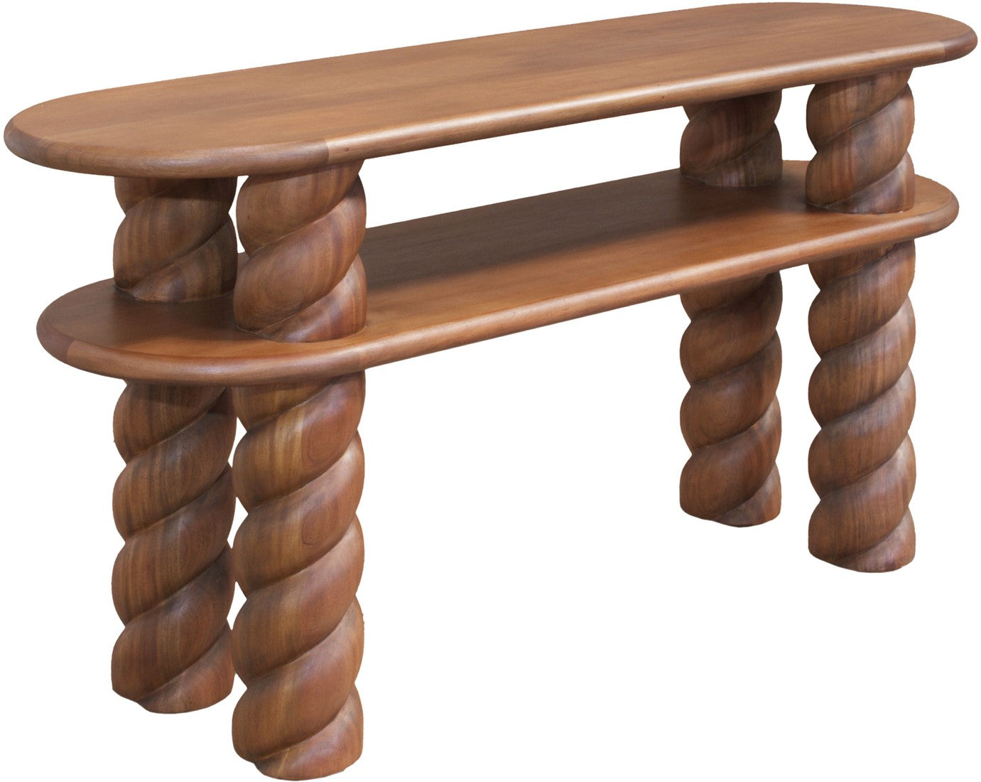SUR DEVIS - Console Nami en Bois de Mahogany - Versmissen - Club Pelita