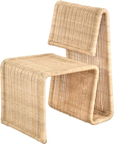 SUR DEVIS - Chaise Ribbon en Rotin - Versmissen - Club Pelita
