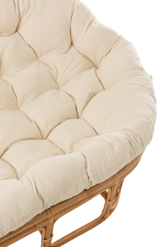 Fauteuil papasan Kalimantan en rotin naturel - J-Line