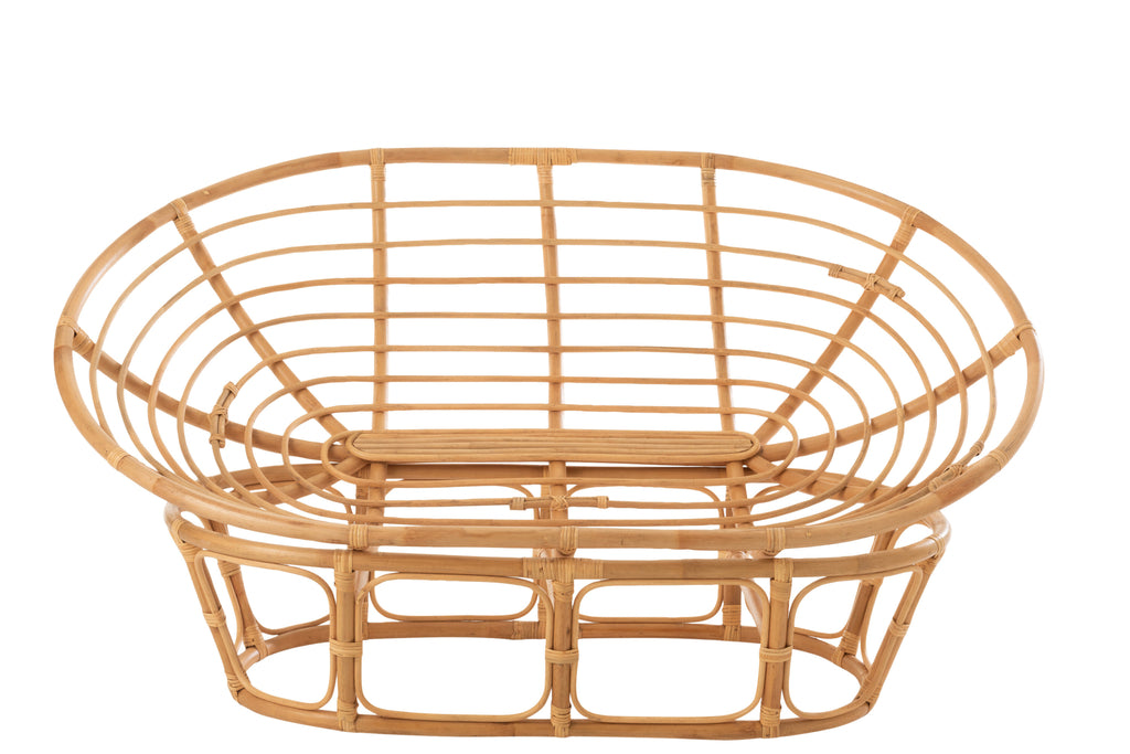 Fauteuil papasan Kalimantan en rotin naturel - J-Line