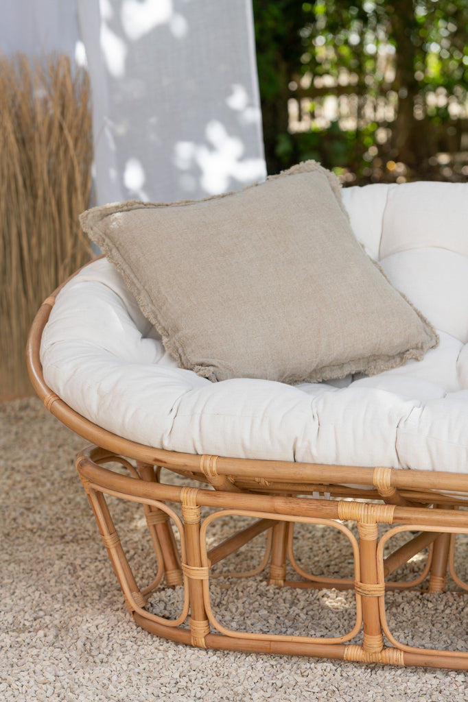 Fauteuil papasan Kalimantan en rotin naturel - J-Line