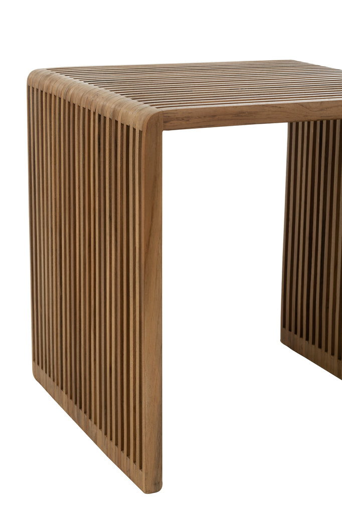 Set de 2 tables basses Tabanan en teck recyclé naturel - J-Line