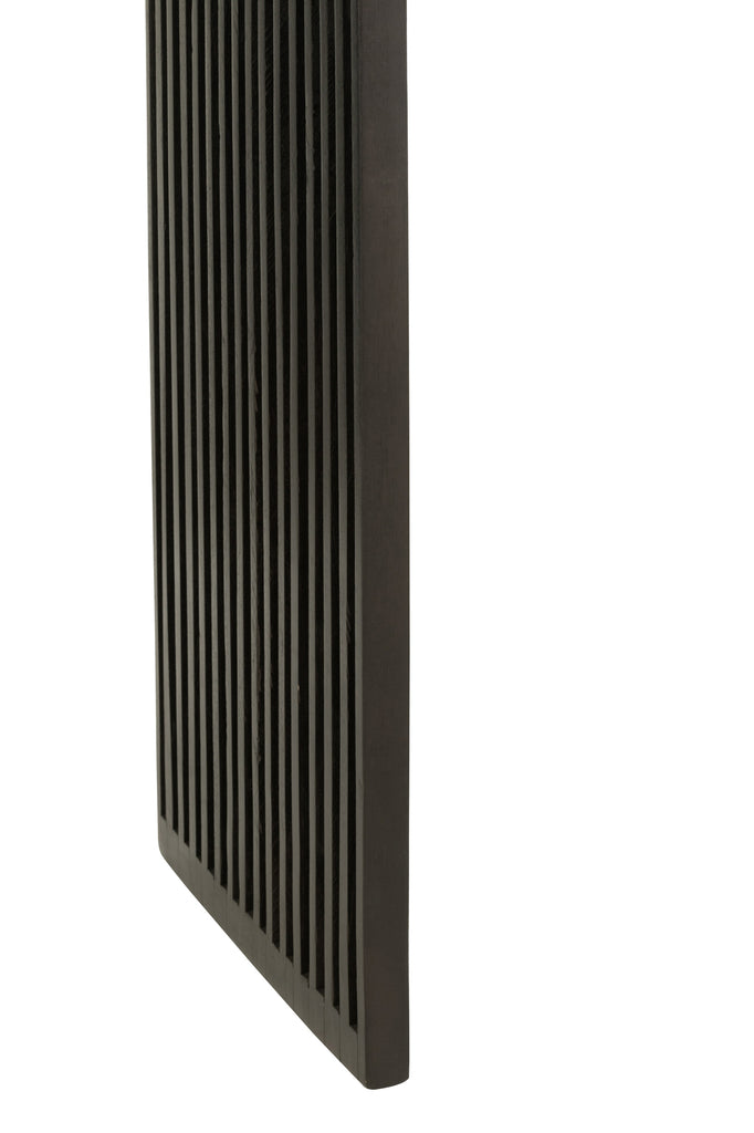Set de 2 consoles Tabanan avec étagère en teck recyclé noir - J-Line