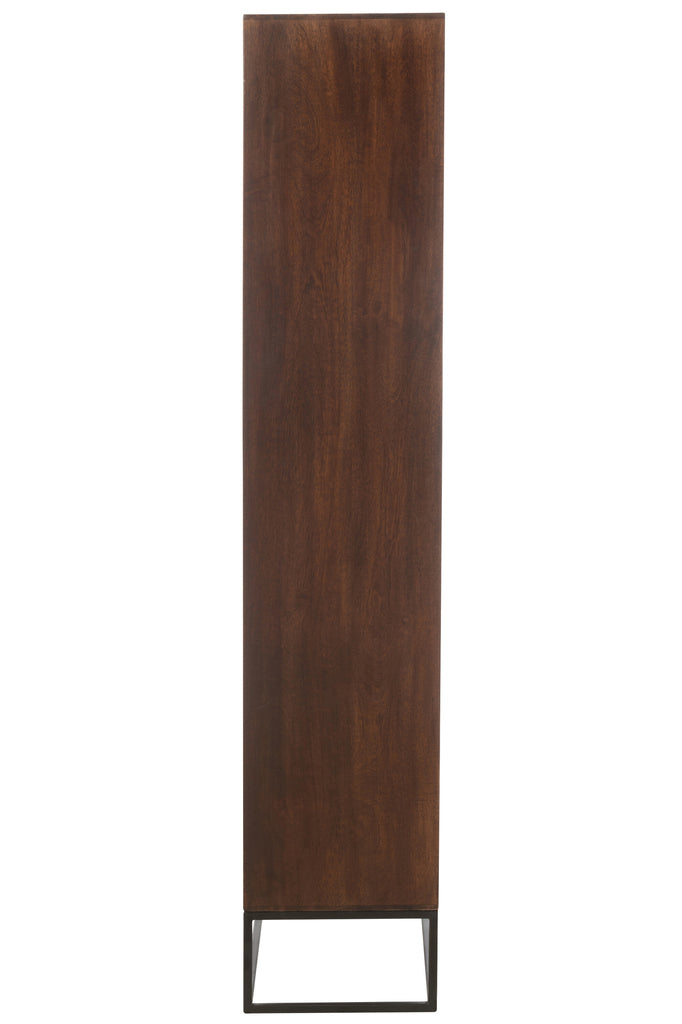 Étagère Lhokseumawe en bois de manguier marron foncé - J-Line