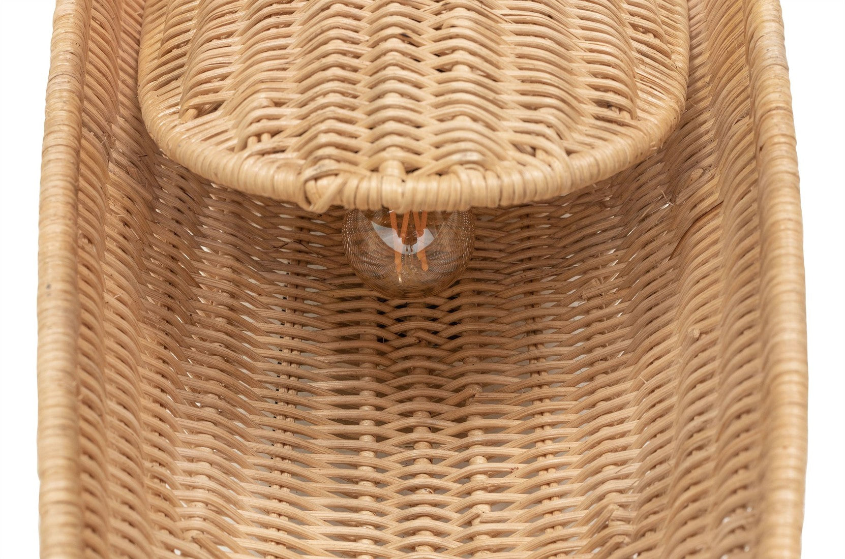 SUR DEVIS - Applique Shield en Rotin - Versmissen - Club Pelita