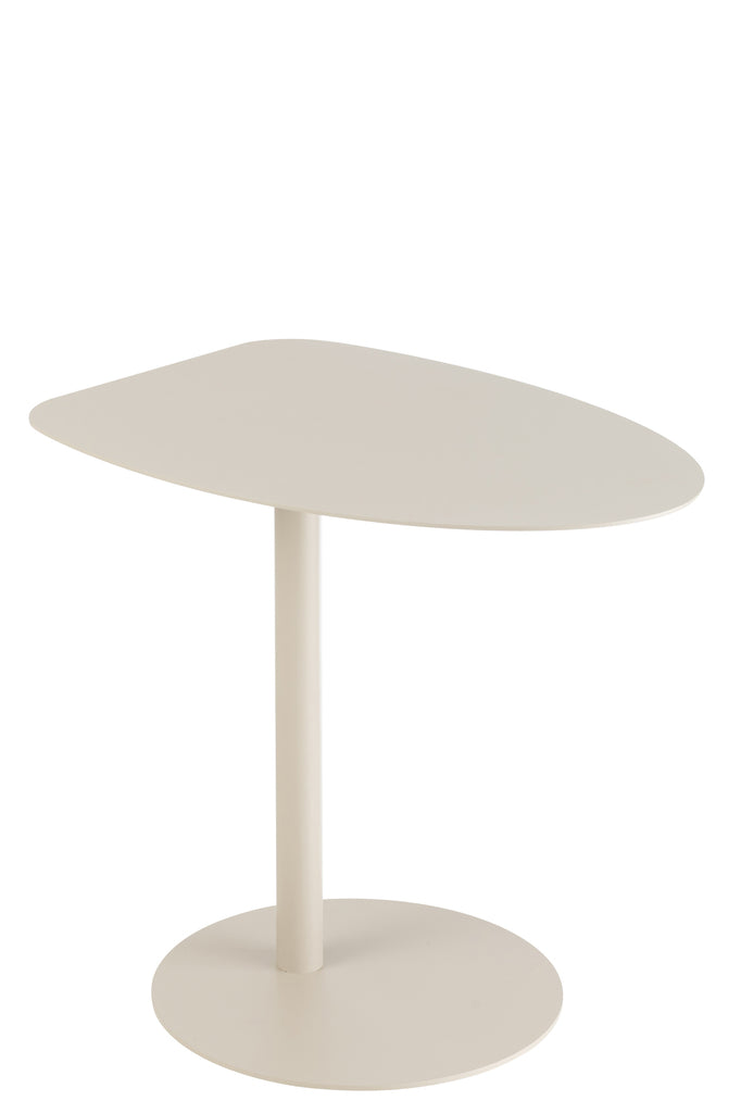 Table d'appoint Alicante en métal beige - J-Line