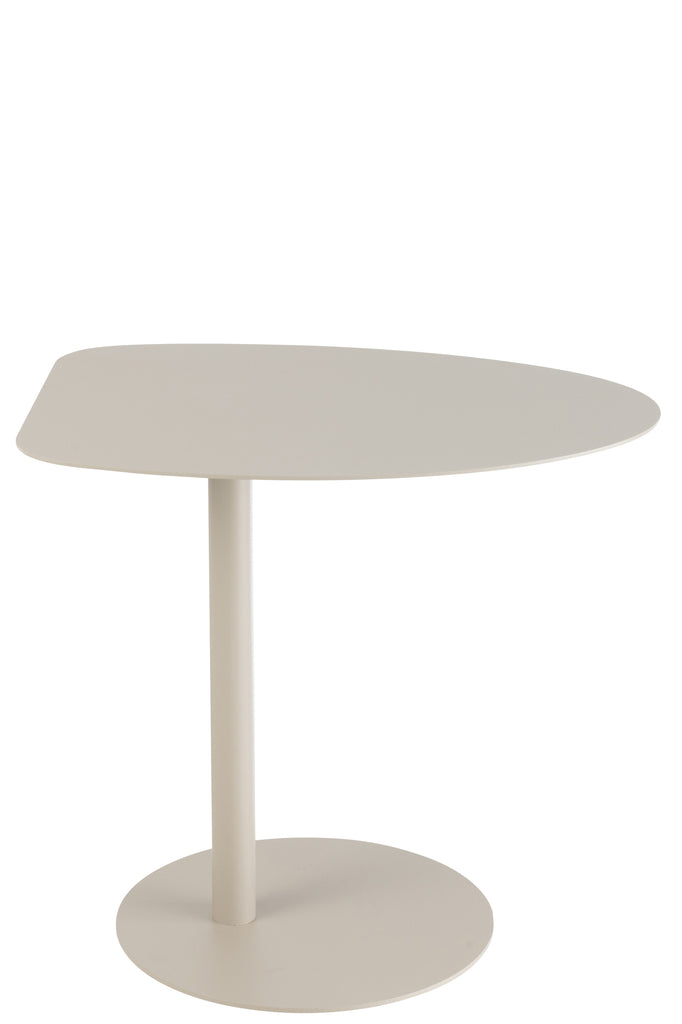 Table d'appoint Alicante en métal beige - J-Line