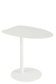 Table d'appoint Alicante en métal blanc - J-Line