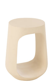 Table d'appoint Catur en bois de manguier beige - J-Line