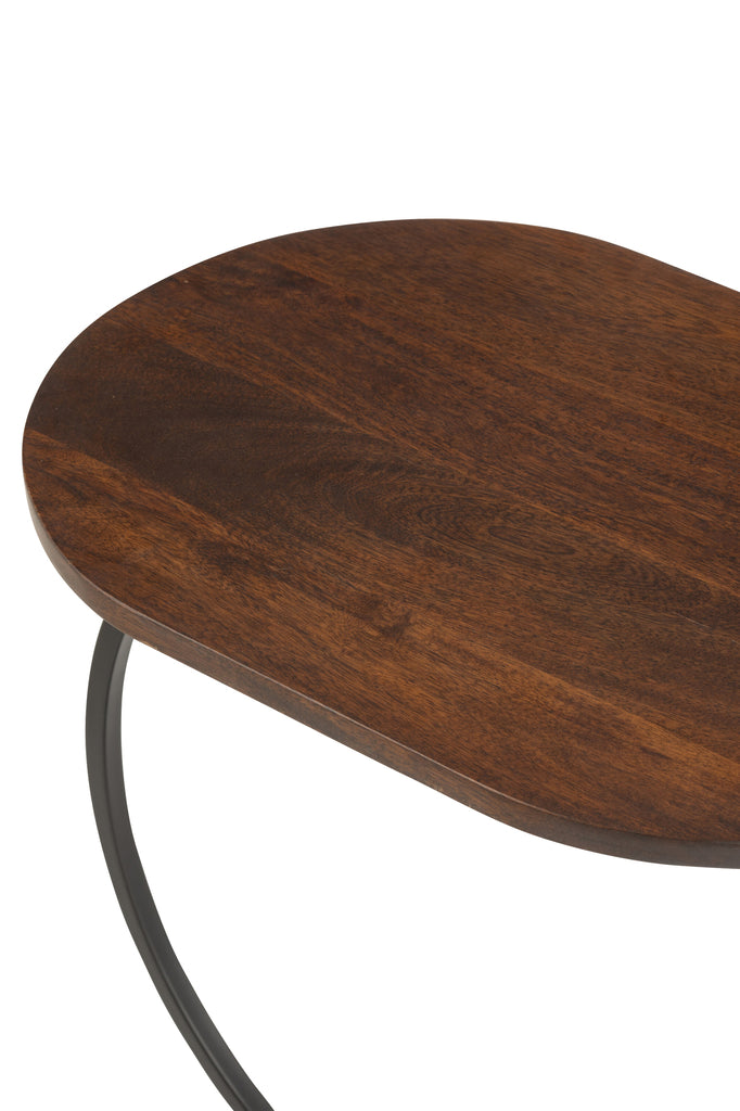 Table d'appoint Bruxelles en bois de manguier - J-Line