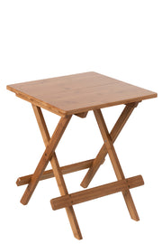 Table d'appoint pliante Lova en bambou naturel - J-Line