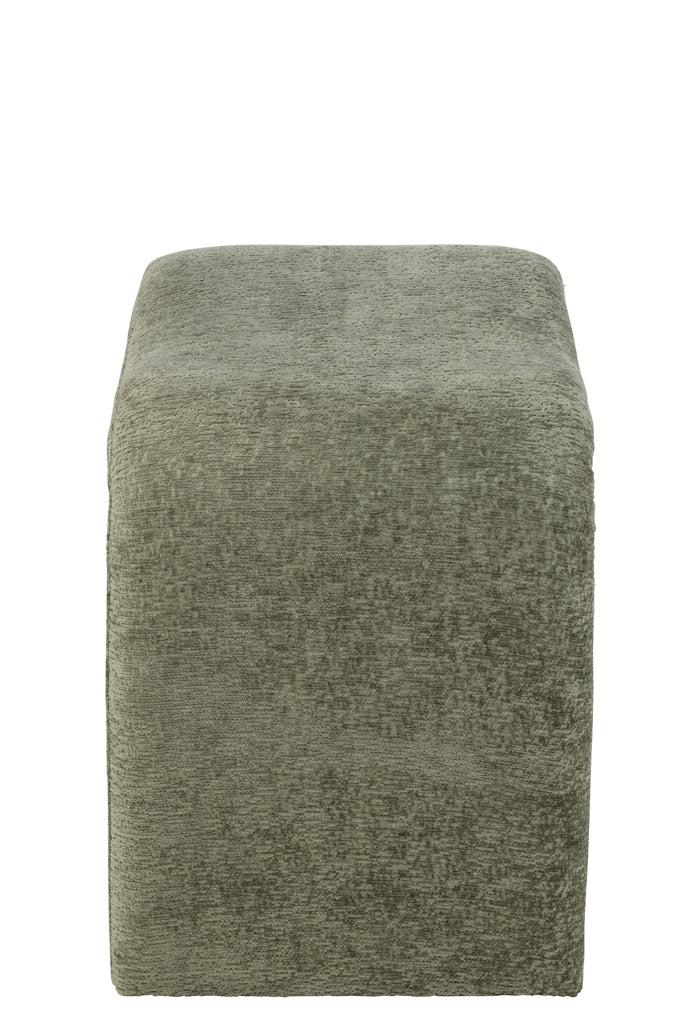 Tabouret Anais en velours vert menthe - J-Line