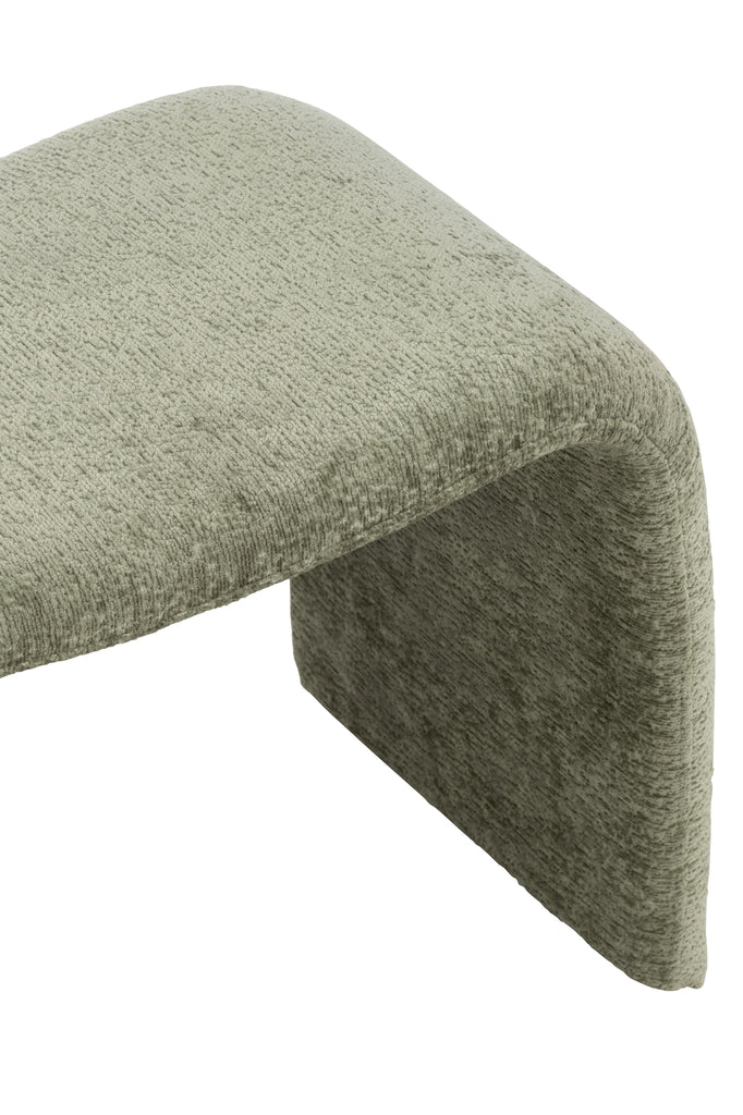 Tabouret Anais en velours vert menthe - J-Line