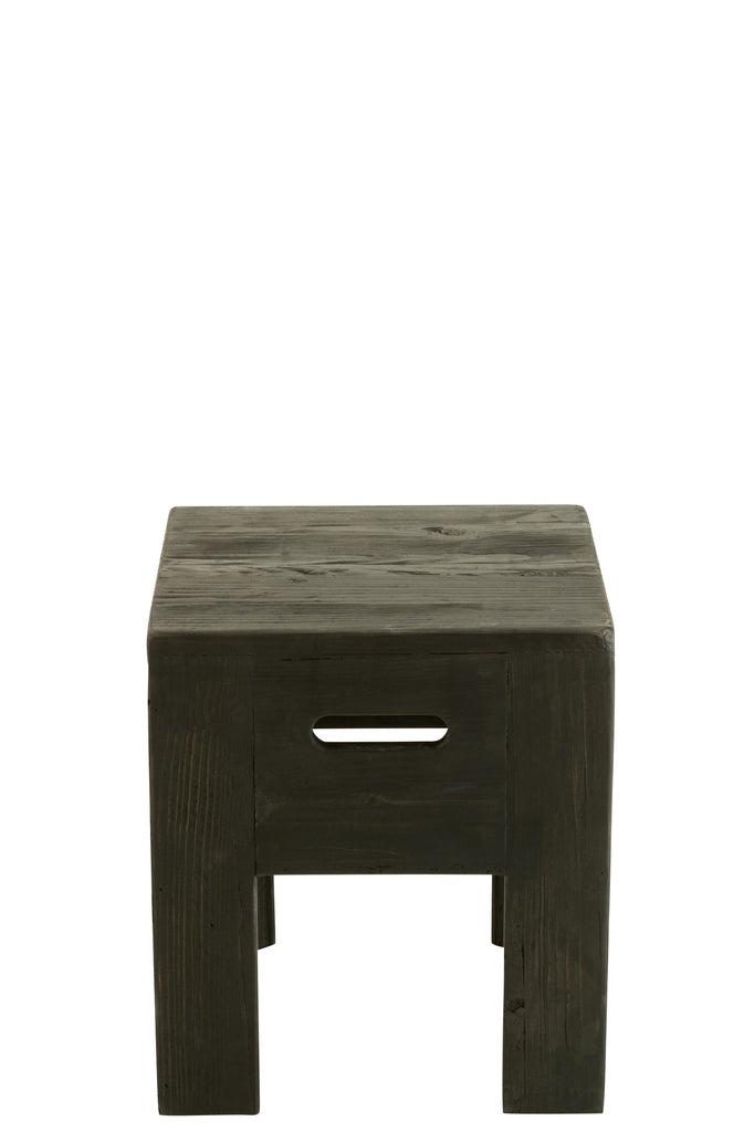 Tabouret Willy en pin noir - J-Line