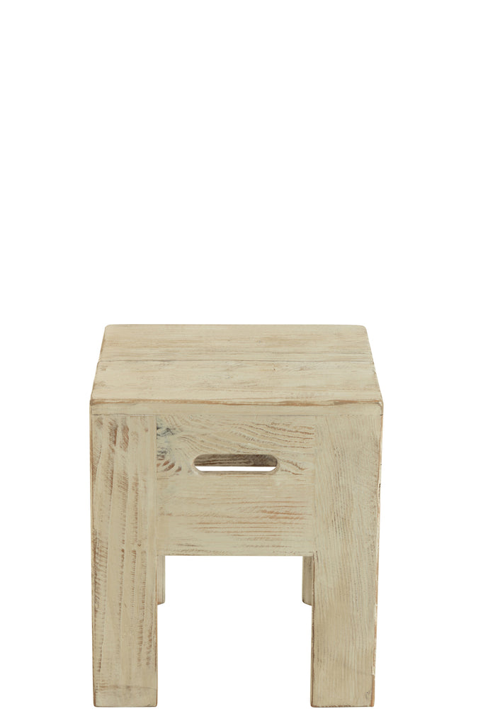 Tabouret Willy en pin blanc - J-Line