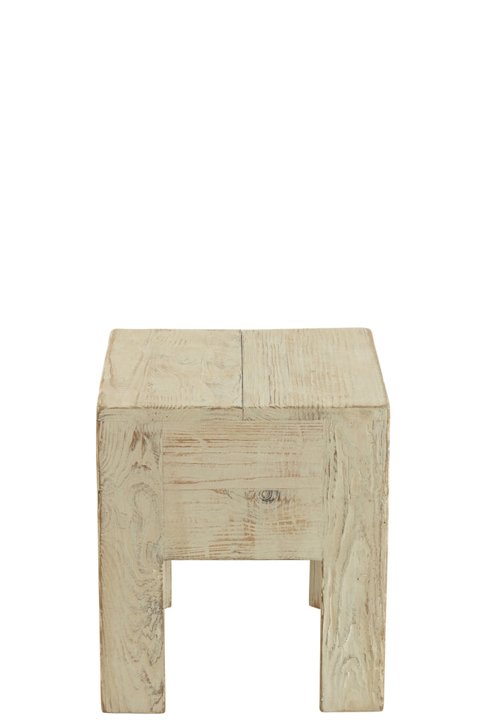 Tabouret Willy en pin blanc - J-Line