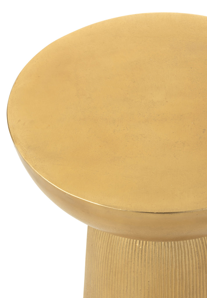 Table d'appoint Cody en aluminium doré - J-Line
