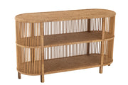 Console Lova en bambou et cannage rotin - J-Line