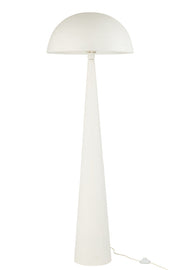 Lampadaire champignon Brookfield en métal mat blanc - J-Line