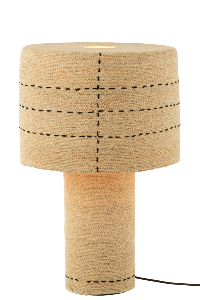 Lampe à poser Awang en jonc de mer naturel - J-Line