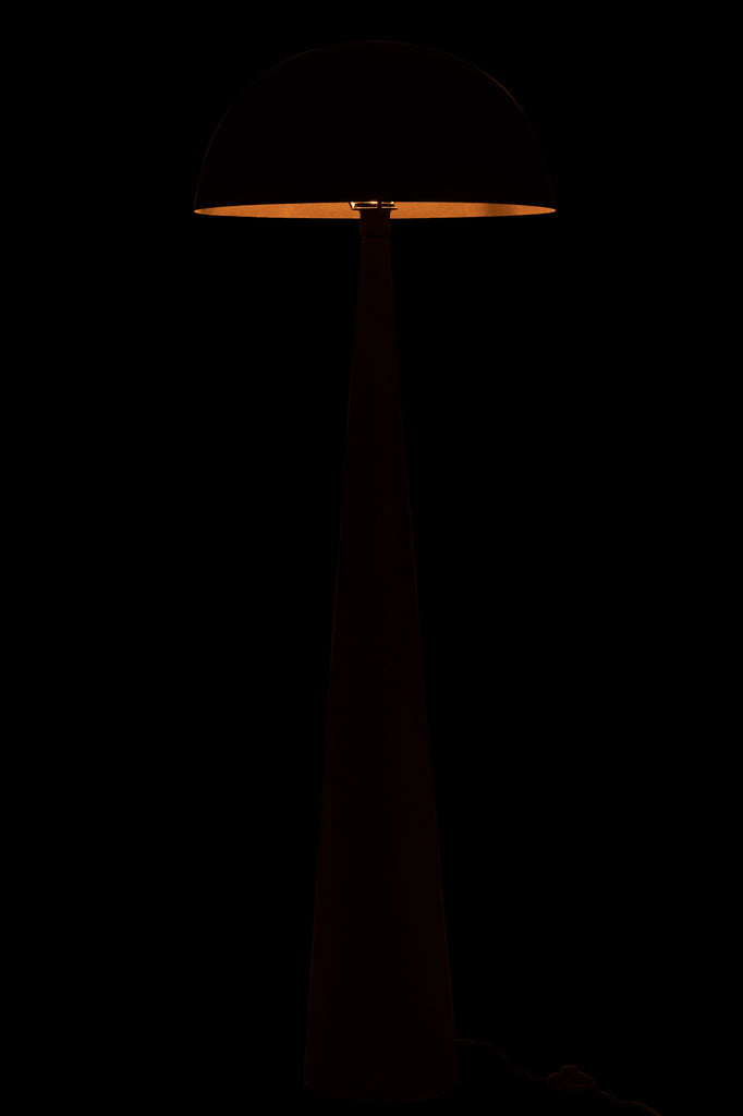 Lampadaire champignon Brookfield en métal mat noir - J-Line