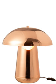 Lampe à poser champignon Manhattan en métal cuivré - J-Line